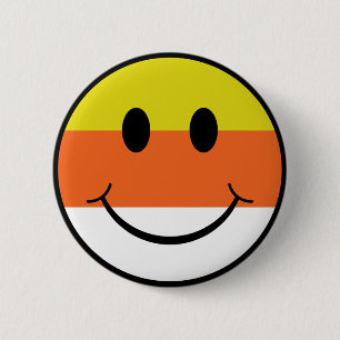 Candy Corn Face Ronde Button 5,7 Cm