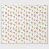 Candy Corn Fall Wrapping Paper Cadeaupapier (Vlak)