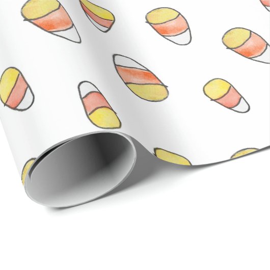 Candy Corn Fall Wrapping Paper Cadeaupapier (Rol Hoek)