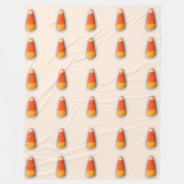 Candy Corn Fleece Blanket 60 x 80 inch