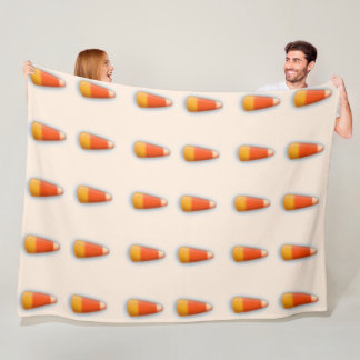 Candy Corn Fleece Blanket 60 x 80 inch Deken