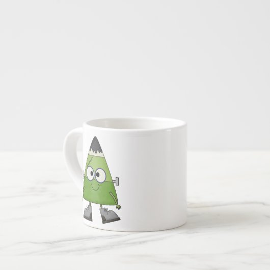 Candy Corn Frankenstein Halloween Espresso Kop (Links)