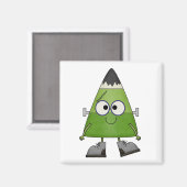 Candy Corn Frankenstein Halloween Magneet (Voorkant / Achterkant)