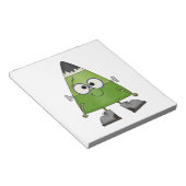 Candy Corn Frankenstein Halloween Notitieblok (Schuin)