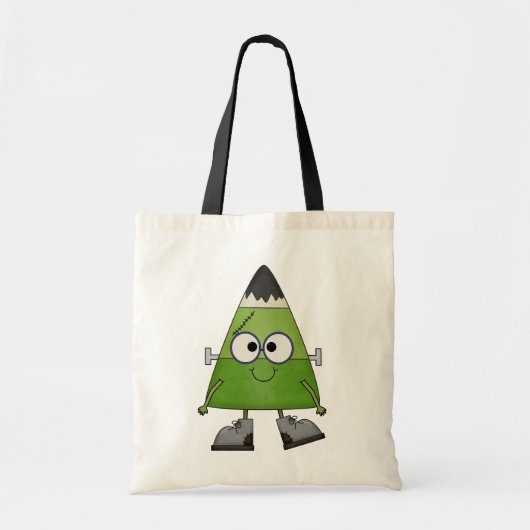 Candy Corn Frankenstein Halloween Tote Bag (Voorkant)
