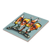 Candy Corn Gang Tegeltje (Zijkant)