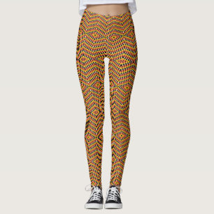 Candy Corn geometrisch patroon Leggings