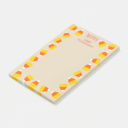 Candy Corn | Gepersonaliseerd Post-it® Notes (Schuin)