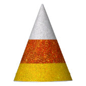 Candy Corn Glitter Halloween Feesthoedjes (Voorkant)