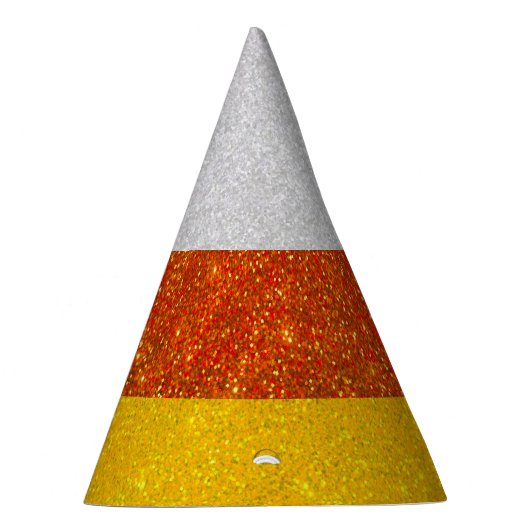 Candy Corn Glitter Halloween Feesthoedjes (Rechts)