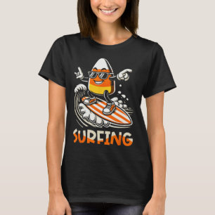 Candy Corn Grappig Halloween Ontwerp T-shirt