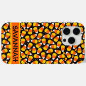 Candy Corn Halloween Aangepaste Naam Case-Mate iPhone Case (Achterkant (horizontaal))