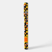 Candy Corn Halloween Aangepaste Naam iPhone Hoesje (Linkerkant)