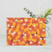 Candy Corn Halloween Bedankkaart (Staand voorkant)