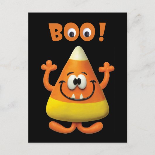 Candy Corn Halloween Boo Party Briefkaart (Voorkant)