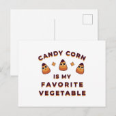 Candy Corn Halloween Briefkaart (Voorkant / Achterkant)