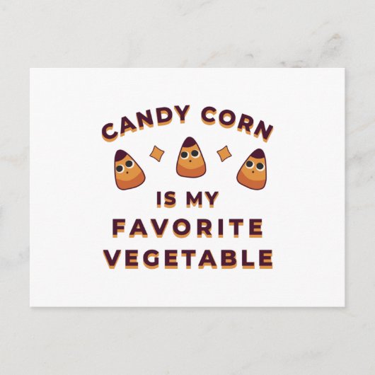 Candy Corn Halloween Briefkaart (Voorkant)