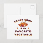 Candy Corn Halloween Briefkaart (Voorkant / Achterkant)