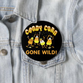 Candy Corn Halloween Button (In situ)