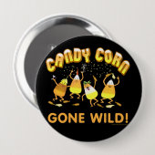 Candy Corn Halloween Button (Voorkant /achterkant)