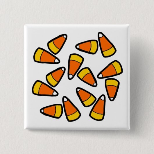 Candy Corn Halloween Button (Voorkant)