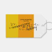 Candy Corn Halloween Cadeau Labels Cadeaulabel (Voorkant (Horizontaal))