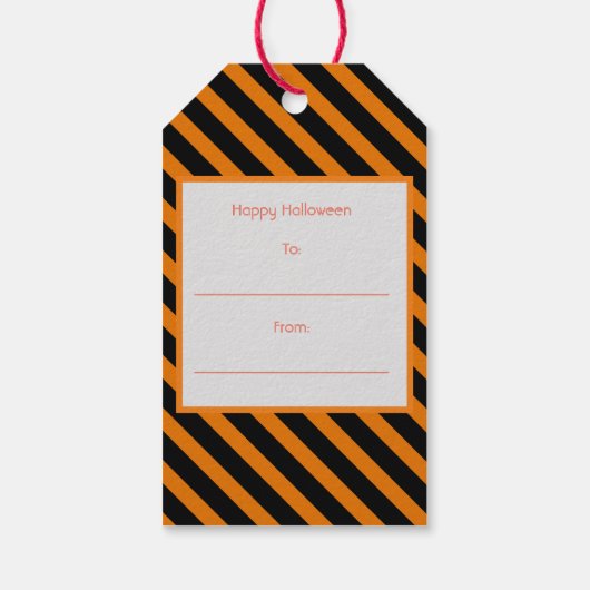 Candy Corn Halloween Cadeaulabel (Achterkant)