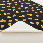Candy Corn Halloween Decor Sherpa Deken (3/4)