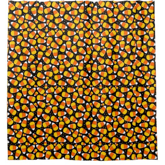 Candy Corn Halloween Douchegordijn (Voorkant)