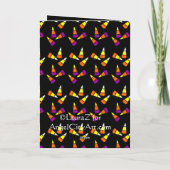 Candy Corn Halloween Folded Uitnodiging (Achterkant)