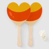 Candy Corn Halloween Handwaaier (Voorkant en achterkant)