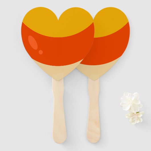 Candy Corn Halloween Handwaaier (Voorkant en achterkant)