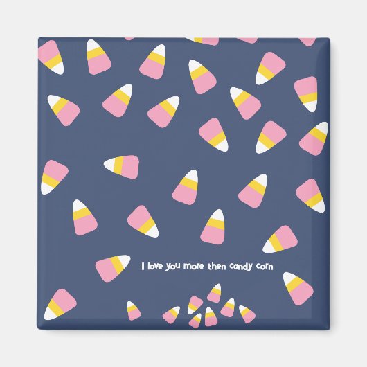 Candy corn Halloween Herfst Sweets Custom Toevoege Magneet (Voorkant)