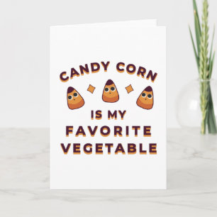Candy Corn Halloween Kaart