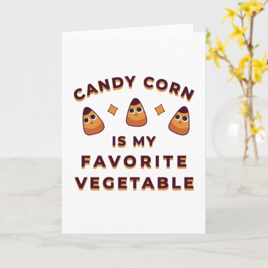 Candy Corn Halloween Kaart (Gele Bloem)