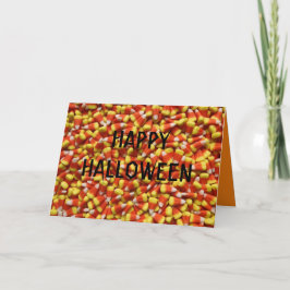 CANDY CORN HALLOWEEN KAART