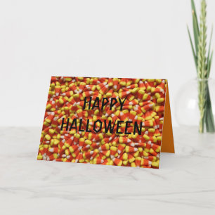CANDY CORN HALLOWEEN KAART