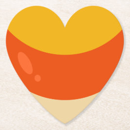 Candy Corn Halloween Kartonnen Onderzetters