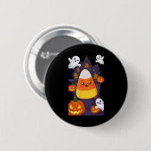 Candy Corn Halloween kostuum Ronde Button 5,7 Cm (Voorkant /achterkant)