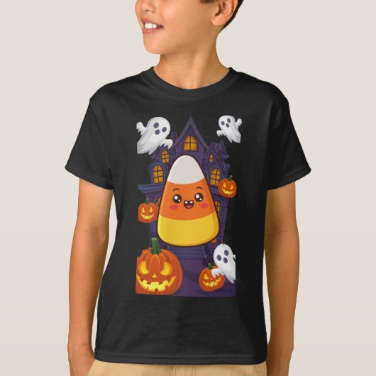 Candy Corn Halloween kostuum T-shirt (Voorkant)