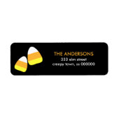 Candy Corn Halloween Labels (Voorkant)