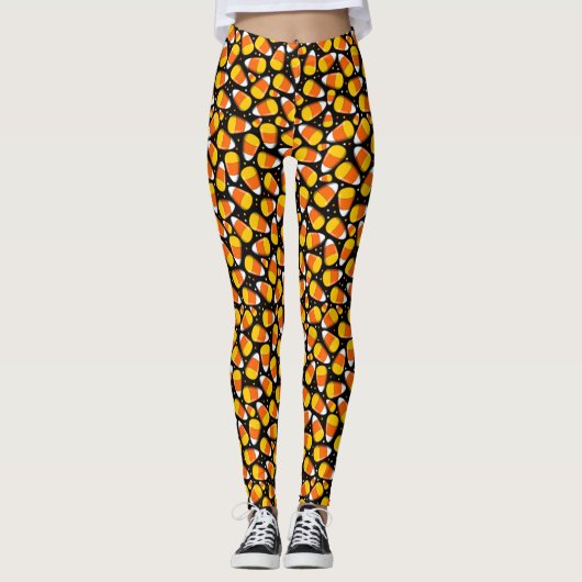 Candy Corn Halloween Leggings (Voorkant)