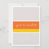 Candy Corn Halloween Party Kaart (Achterkant)