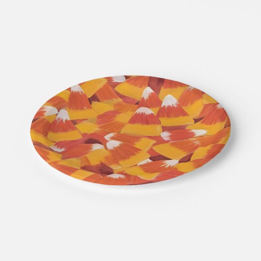 Candy Corn Halloween Party Papieren Bordje (Gekanteld)