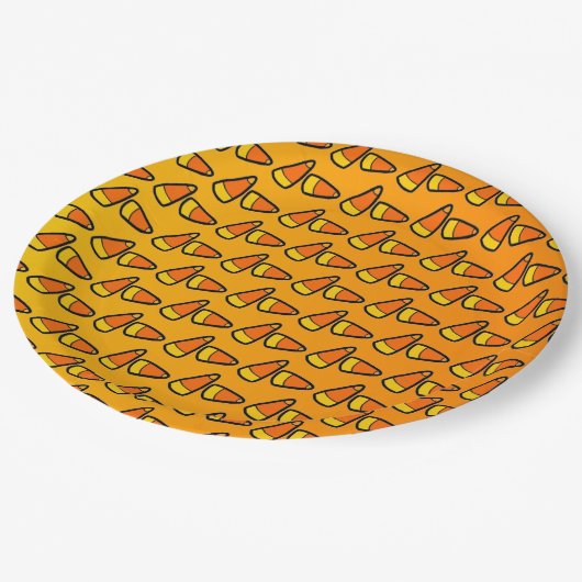 Candy Corn Halloween Party Papieren Bordje (Gekanteld)