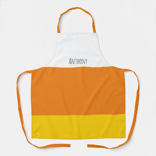 Candy Corn Halloween Persoonlijk Schort (Voorkant)