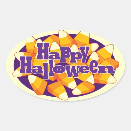 Candy Corn - Halloween Sticker (Voorkant)