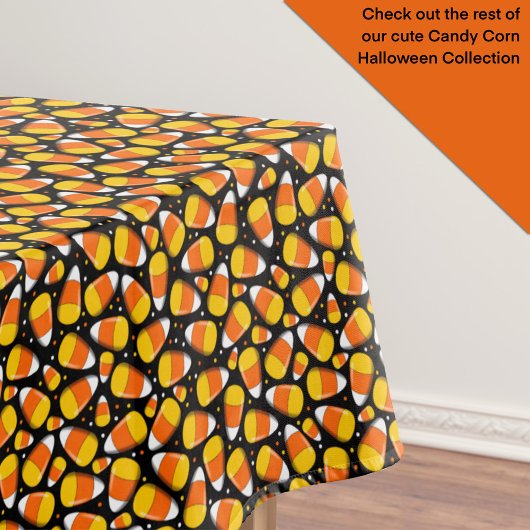 Candy Corn Halloween Trick or treat Pattern Tafelkleed