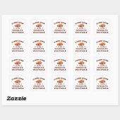 Candy Corn Halloween Vierkante Sticker (Vel)
