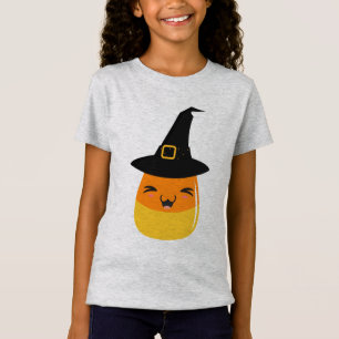 Candy Corn Halloween Witch T-shirt